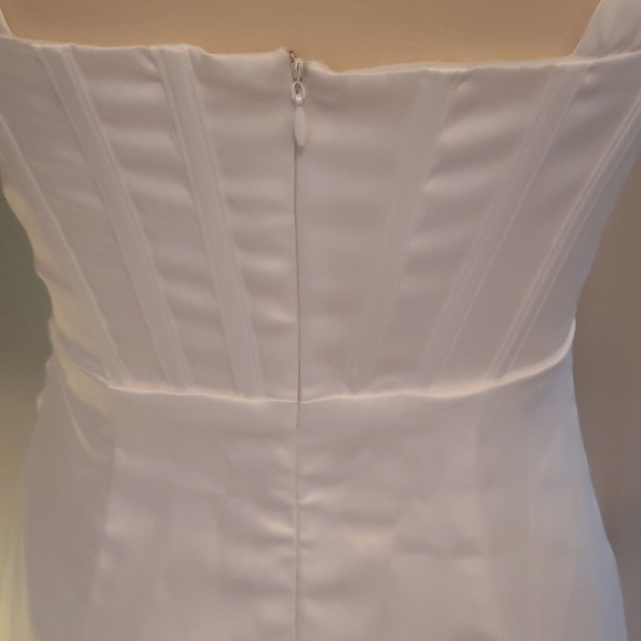 NWOT Satiny hi-low dress - Picture 5 of 8